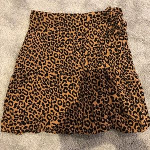 Cheetah print skirt